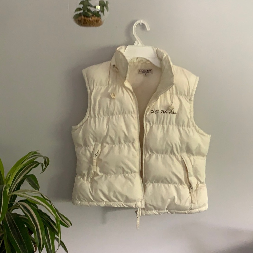 Cream colored US Polo Assn. Vest